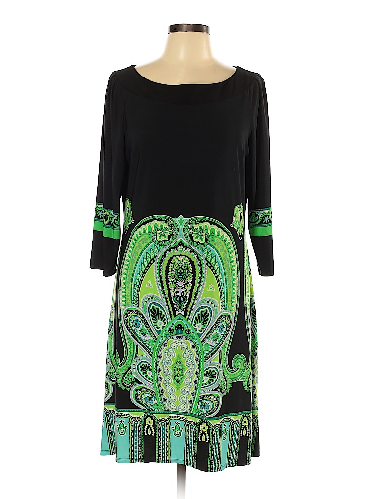 Tiana B. Black Casual Dress Size L - photo 1