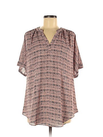 Worthington Short Sleeve Blouse (view 1)