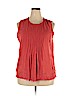 Ann Taylor LOFT Orange Sleeveless Blouse Size XXL - photo 1