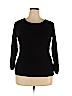 Roz & Ali Black Pullover Sweater Size 2X - photo 1