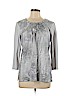 Alfred Dunner Gray 3/4 Sleeve T-Shirt Size M - photo 1