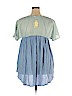 Velzera 100% Rayon Blue Short Sleeve Blouse Size 2X - photo 2