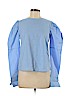 Zara Blue Long Sleeve Blouse Size M - photo 1