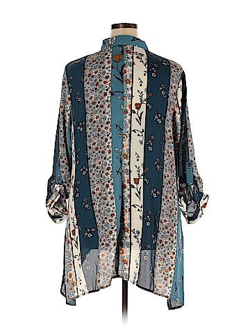 Fred David 3/4 Sleeve Button-Down Shirt (view 2)