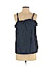 J. Crew Factory Store 100% Cotton Blue Sleeveless Blouse Size 4 - photo 1