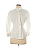 New York & Company 100% Cotton White Long Sleeve Button-Down Shirt Size M - photo 1
