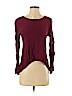 Alya 100% Rayon Burgundy Long Sleeve Top Size S - photo 1
