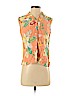 Liz Claiborne 100% Rayon Orange Short Sleeve Blouse Size S - photo 1