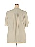 CB 100% Polyester Tan Short Sleeve Blouse Size 2X - photo 2