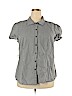Venezia 100% Cotton Black Short Sleeve Button-Down Shirt Size 18 - 20 Plus - photo 1