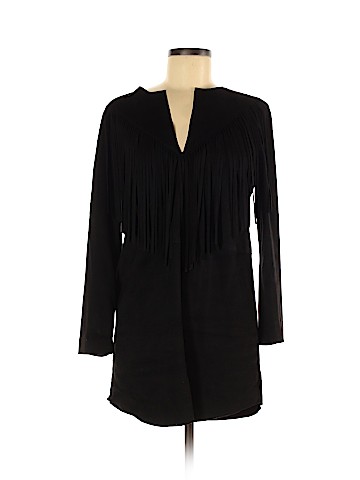 Zara W&B Collection Faux Leather Top (view 1)