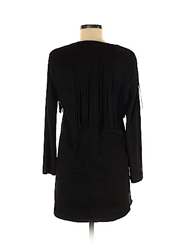 Zara W&B Collection Faux Leather Top (view 2)