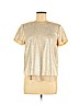 DKNY Tan Short Sleeve Blouse Size M - photo 1