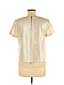 DKNY Tan Short Sleeve Blouse Size M - photo 2