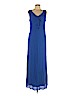 AB Studio Blue Casual Dress Size L - photo 1