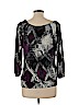 Carol Rose Black 3/4 Sleeve Top Size L - photo 2