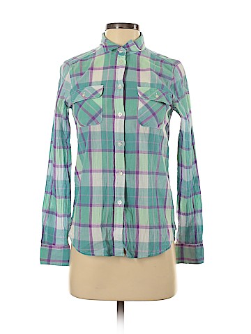 American Eagle Outfitters Long Sleeve Button-Down Shirt (view 1)