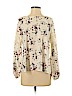 Allison Joy 100% Polyester Ivory Long Sleeve Blouse Size M - photo 1