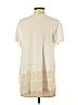 Deletta 100% Cotton Ivory Short Sleeve Top Size M - photo 2