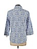 Kim Rogers Blue 3/4 Sleeve Blouse Size L - photo 2