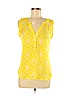 Hanna & Gracie 100% Polyester Yellow Sleeveless Blouse Size M - photo 1