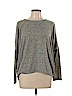 Ann Taylor LOFT Gray Long Sleeve T-Shirt Size L (petite) - photo 1