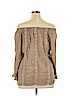 New Directions Tan 3/4 Sleeve Blouse Size XL - photo 2