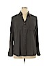 Express Outlet 100% Polyester Gray Long Sleeve Blouse Size XL - photo 1