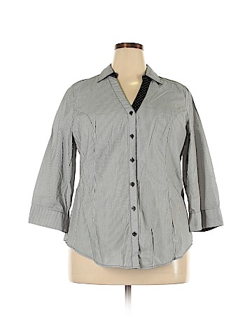 Lane Bryant Long Sleeve Button-Down Shirt (view 1)
