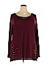 Belldini Burgundy Long Sleeve Top Size 2X - photo 1