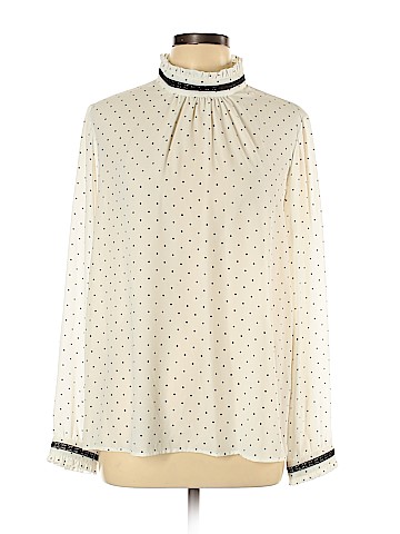 Karl Lagerfeld Paris Long Sleeve Blouse (view 1)
