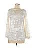 White House Black Market Ivory Long Sleeve Blouse Size M - photo 1
