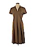 Lafayette 148 New York 100% Polyester Tan Casual Dress Size 4 - photo 1