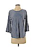 Assorted Brands Blue 3/4 Sleeve Top Size S - photo 1