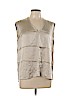 CATHERINE Catherine Malandrino 100% Silk Tan Sleeveless Silk Top Size 10 - photo 1