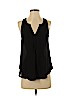 Lush 100% Polyester Black Sleeveless Blouse Size S - photo 1