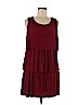 Velvet Burgundy Casual Dress Size M - photo 1