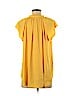 Ann Taylor LOFT 100% Polyester Yellow Short Sleeve Blouse Size M - photo 2