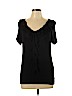 Forever 21 Black Short Sleeve Top Size L - photo 1