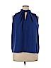MNG 100% Polyester Blue Sleeveless Blouse Size L - photo 1