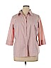 Apt. 9 Pink 3/4 Sleeve Button-Down Shirt Size 1X - photo 1