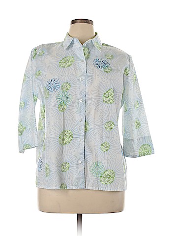 Allison Daley 3/4 Sleeve Button-Down Shirt (view 1)