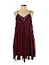 Express 100% Polyester Burgundy Casual Dress Size L - photo 1