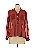 Mine 100% Polyester Red Long Sleeve Blouse Size M - photo 1