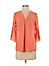Japna 100% Polyester Pink 3/4 Sleeve Blouse Size XS - photo 1