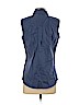 Cabela's 100% Cotton Blue Sleeveless Button-Down Shirt Size S - photo 2