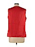 Calvin Klein 100% Polyester Red Sleeveless Blouse Size L - photo 2