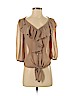 Mine 100% Polyester Tan 3/4 Sleeve Blouse Size S - photo 1