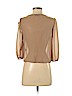 Mine 100% Polyester Tan 3/4 Sleeve Blouse Size S - photo 2
