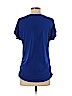 Lily White Blue Short Sleeve Top Size S - photo 2